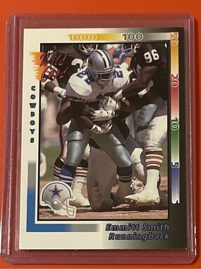 Emmitt Smith #161 1992 Wild Card Football Trading Card